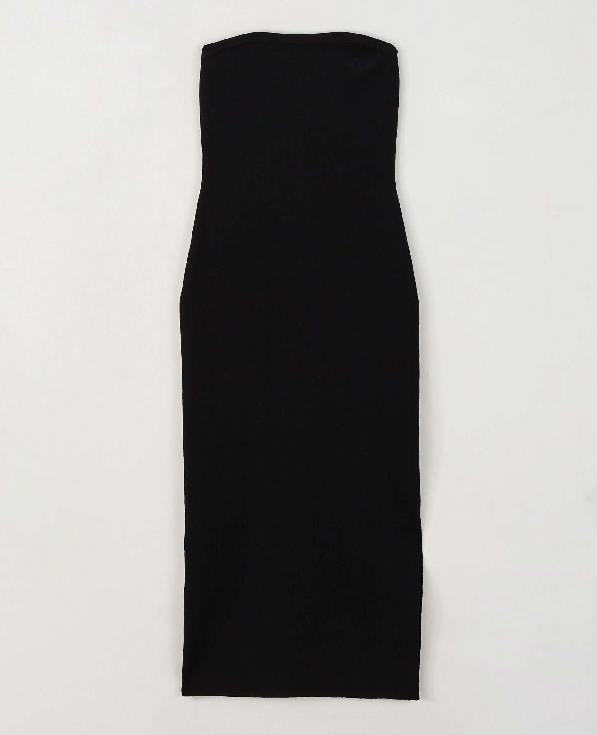 Robe tube en maille - Noir