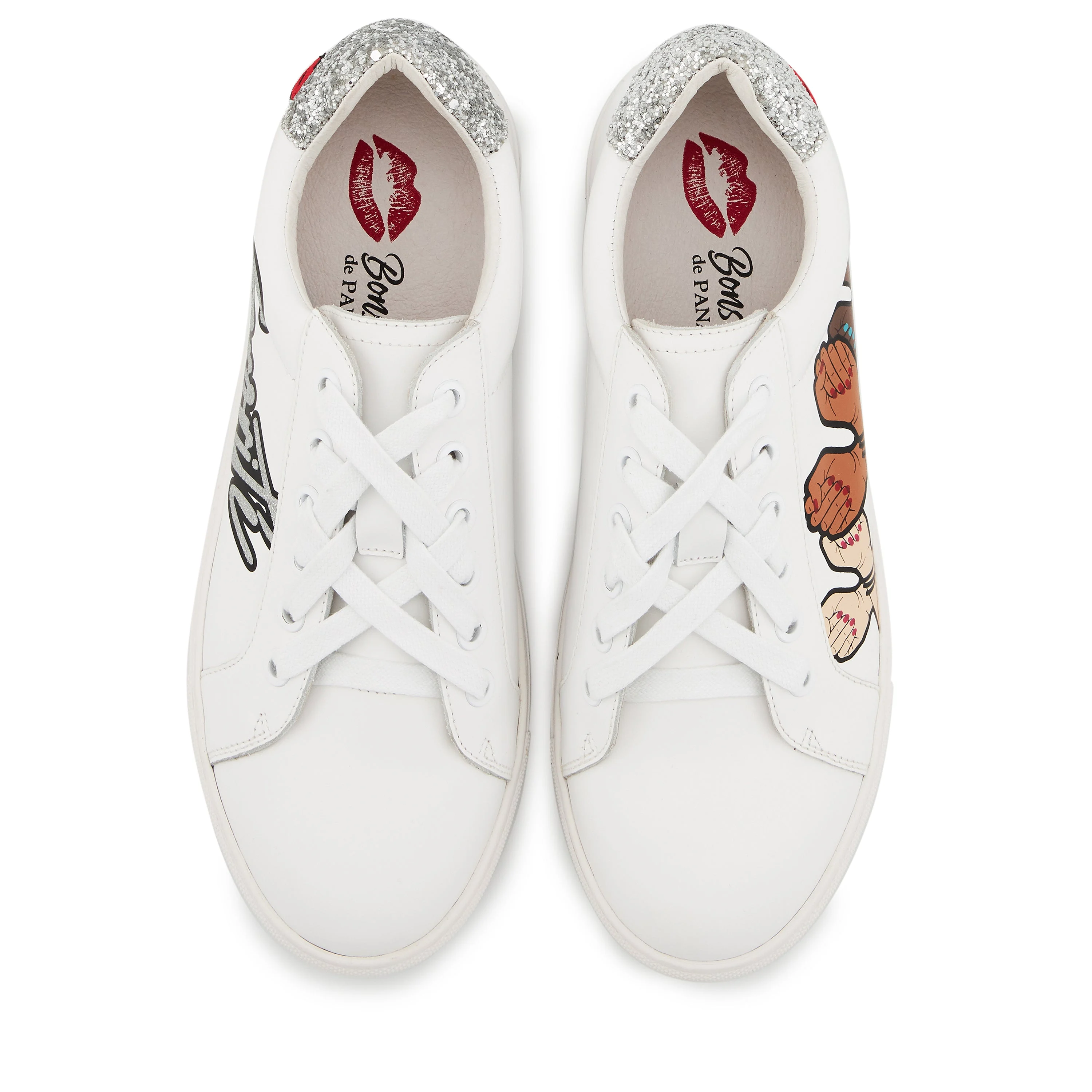 SIMONE SORORITÉ UNITÉ - Sneakers en cuir | Blanc