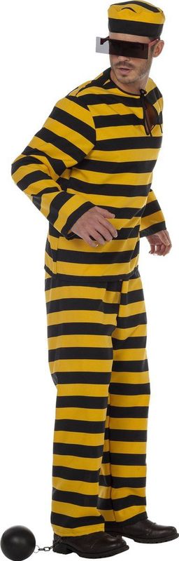 Boevenpak - Geel Zwart - Heren - Luxe - 100% Polyester