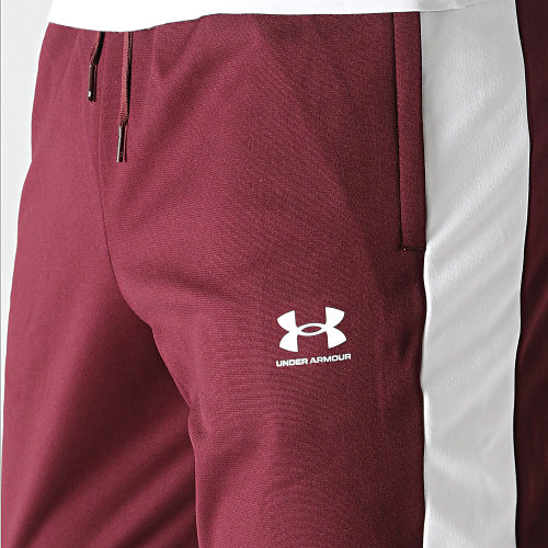 Pantalon Jogging Sportstyle Tricot Fashion Track 1373792 Bordeaux Blanc