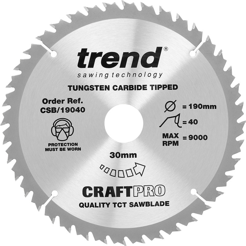 Trend cirkelzaagbladen set 190x30x2,6mm