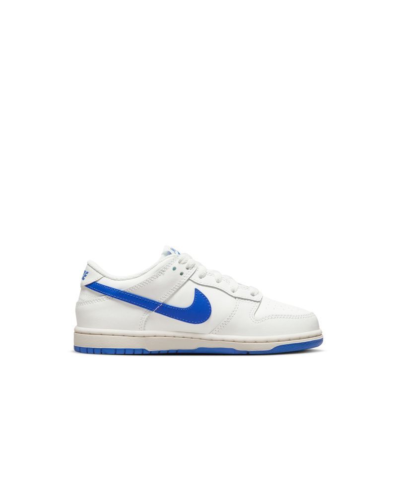 Chaussures Nike Dunk Low Blanc & Bleu Royal pour enfant