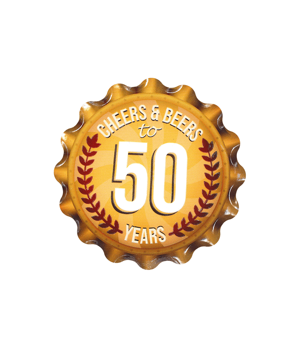 50 Jaar Onderzetters 50 11cm