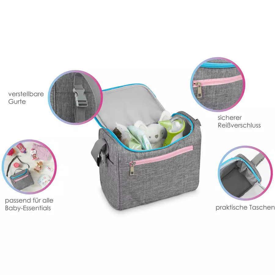nosiboo® Aufbewahrungs- Wickeltasche für baby Nasensauger + Zubehör