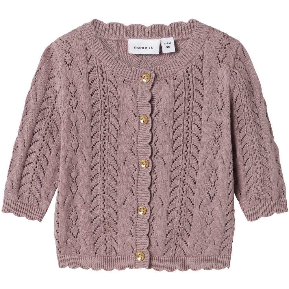 Køb Name It Purple Dove Jollie Strik Cardigan