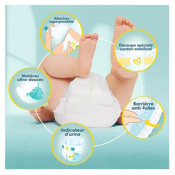Fraldas Pampers Premium Protection Tamanho 4 x 96 (9kg - 14kg) Nossa número 1 em conforto e proteção
