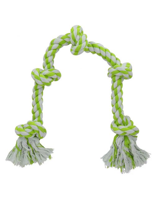 Adori Flostouw Xl Wit&Lime - Hondenspeelgoed