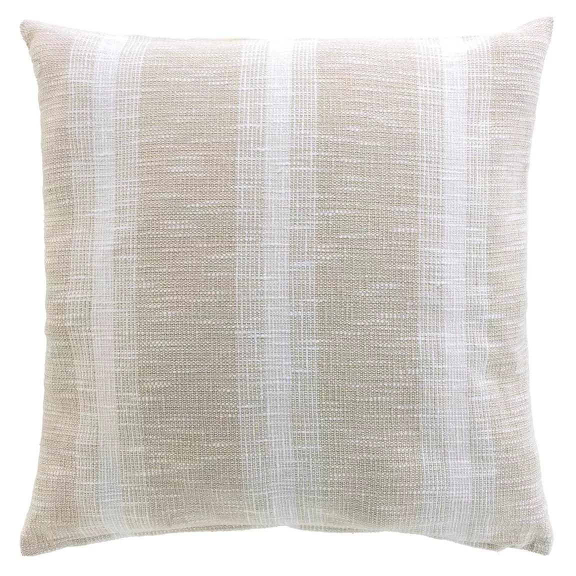 Coussin carré coton tissé (60 x 60 cm) Island Beige