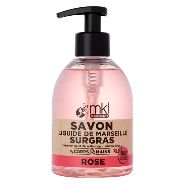 Sabonete Líquido Superfat Marseille Rosa MKL Green Nature 300ml