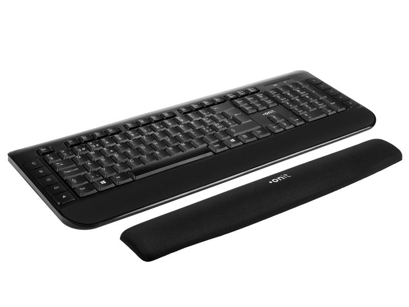 onit Handgelenkauflage ERGO Premium Schwarz Ergonomisch geformte Tastatur-Handgelenkauflage