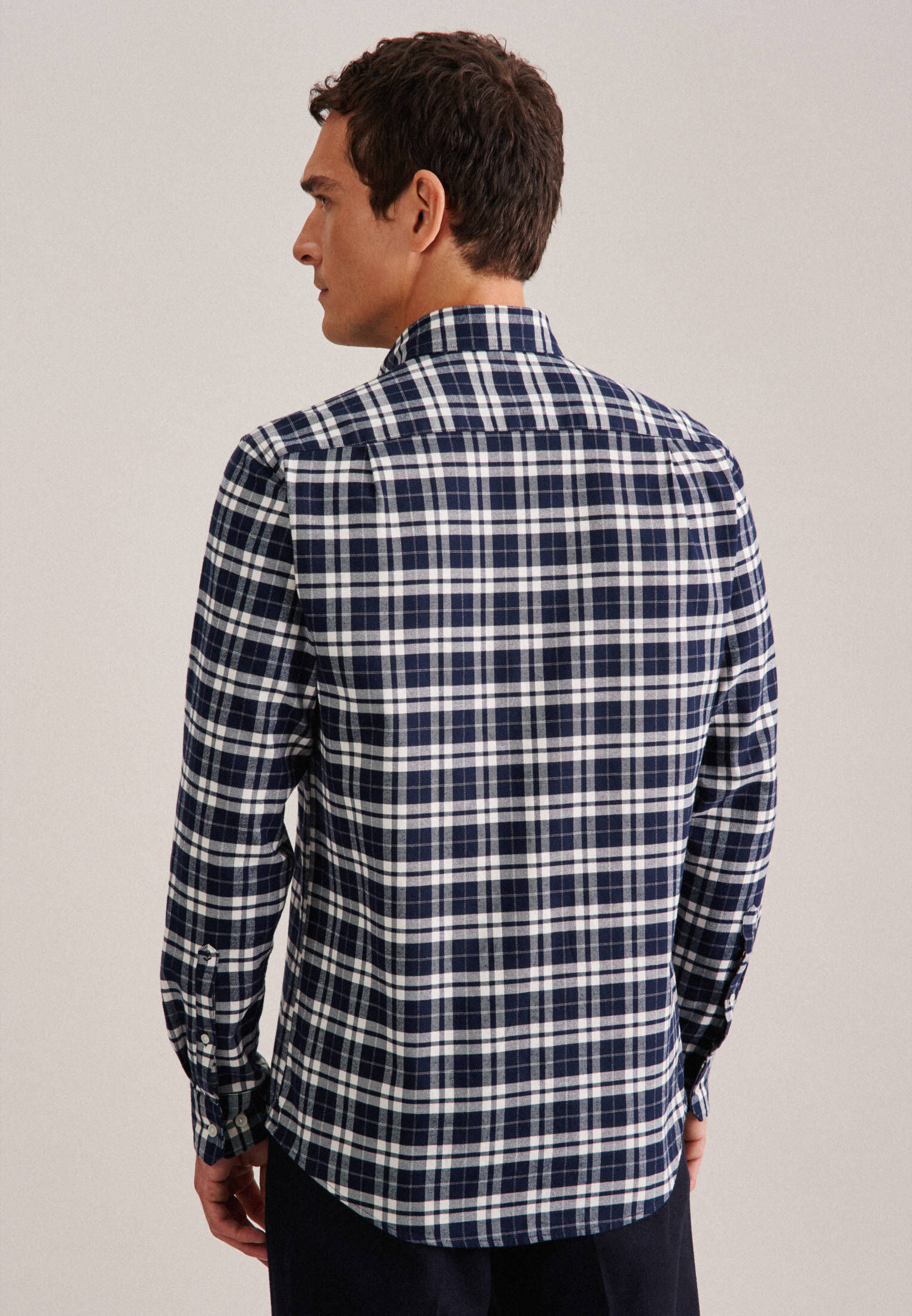 Seidensticker| Herren Casual Hemd Schwarze Rose