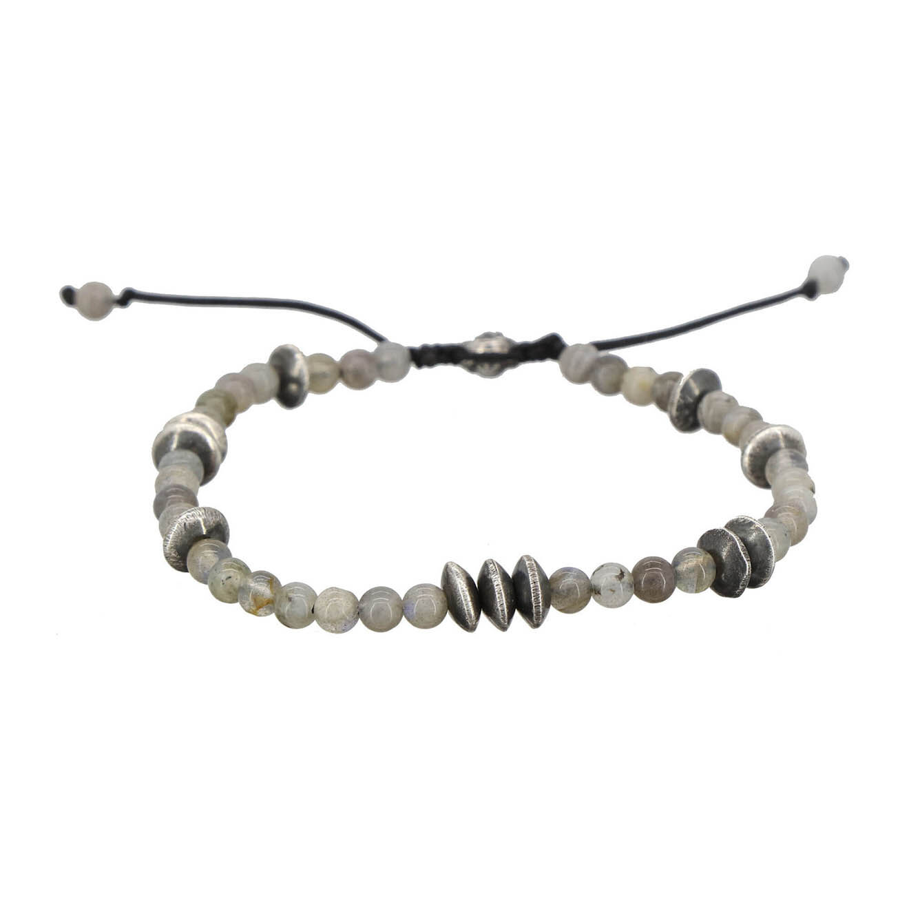 Rockstone Bracelet Kerwan en Argent & Labradorite grise