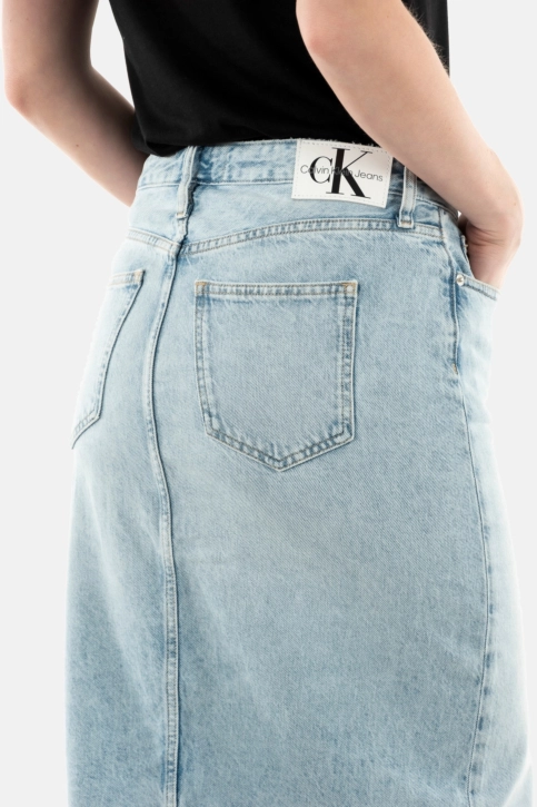 Jupe calvin klein jeans maxi 1aa denim light