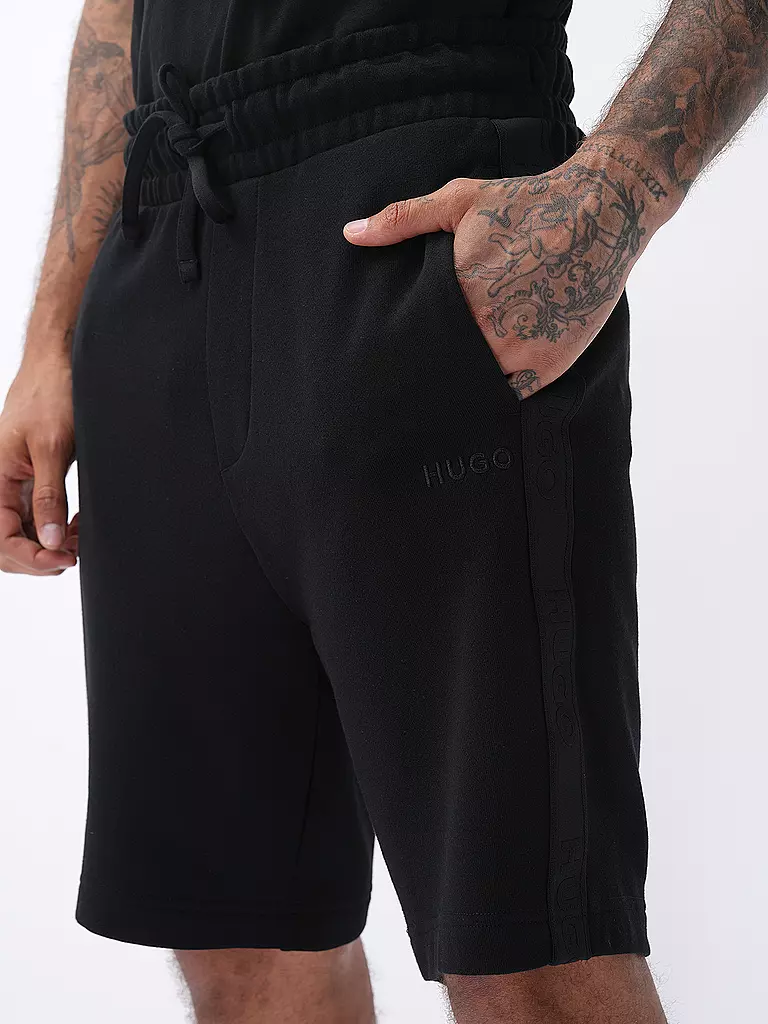 HUGO Loungewear Shorts  schwarz