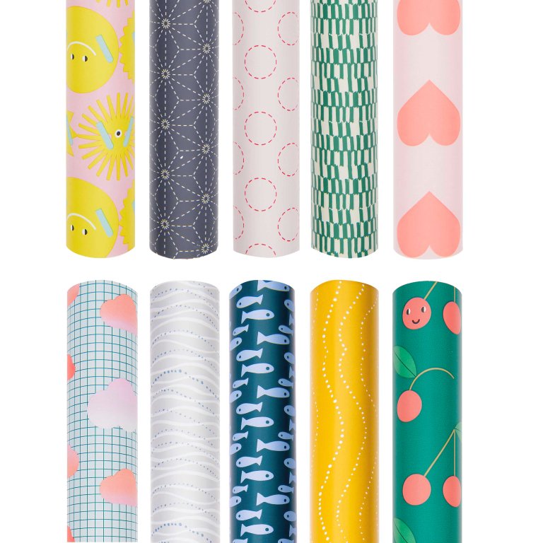 Geschenkpapier Rolle Paper Poetry Muster