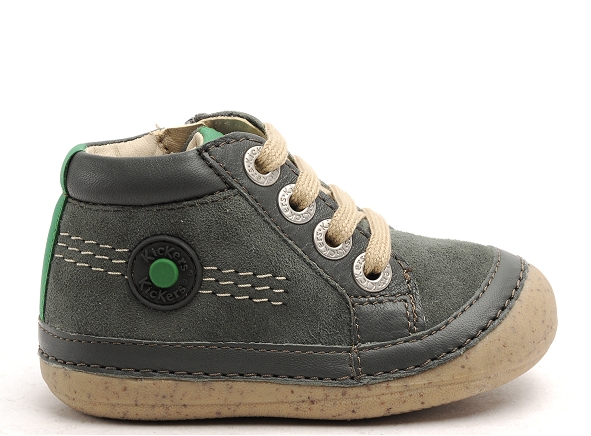 Kickers boots bottine bebe sonistreet garcon kaki