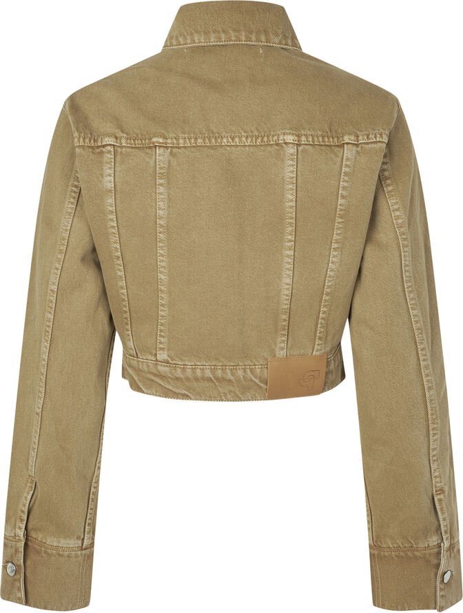 Oval Square Soul Denim Jacket Tannin