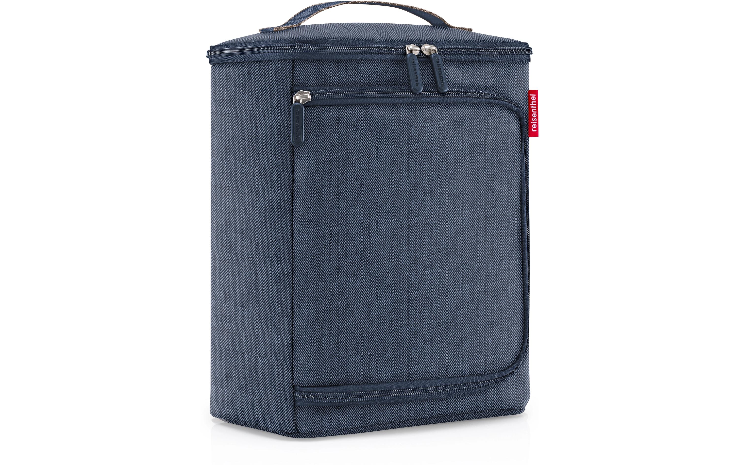 Kühltasche Herringbone Dark BluePraktische Coolerbox mit zwei Öffnungen