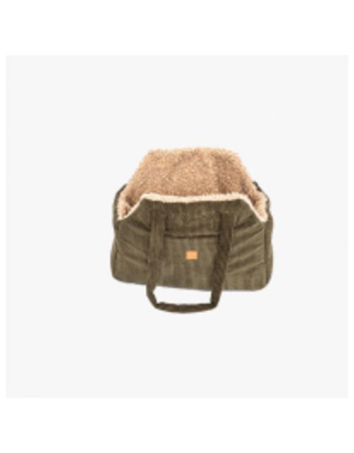 Pet & Co. Hondentas Lucky - Hondenautoaccessoire - 46x35x24 cm Kaki