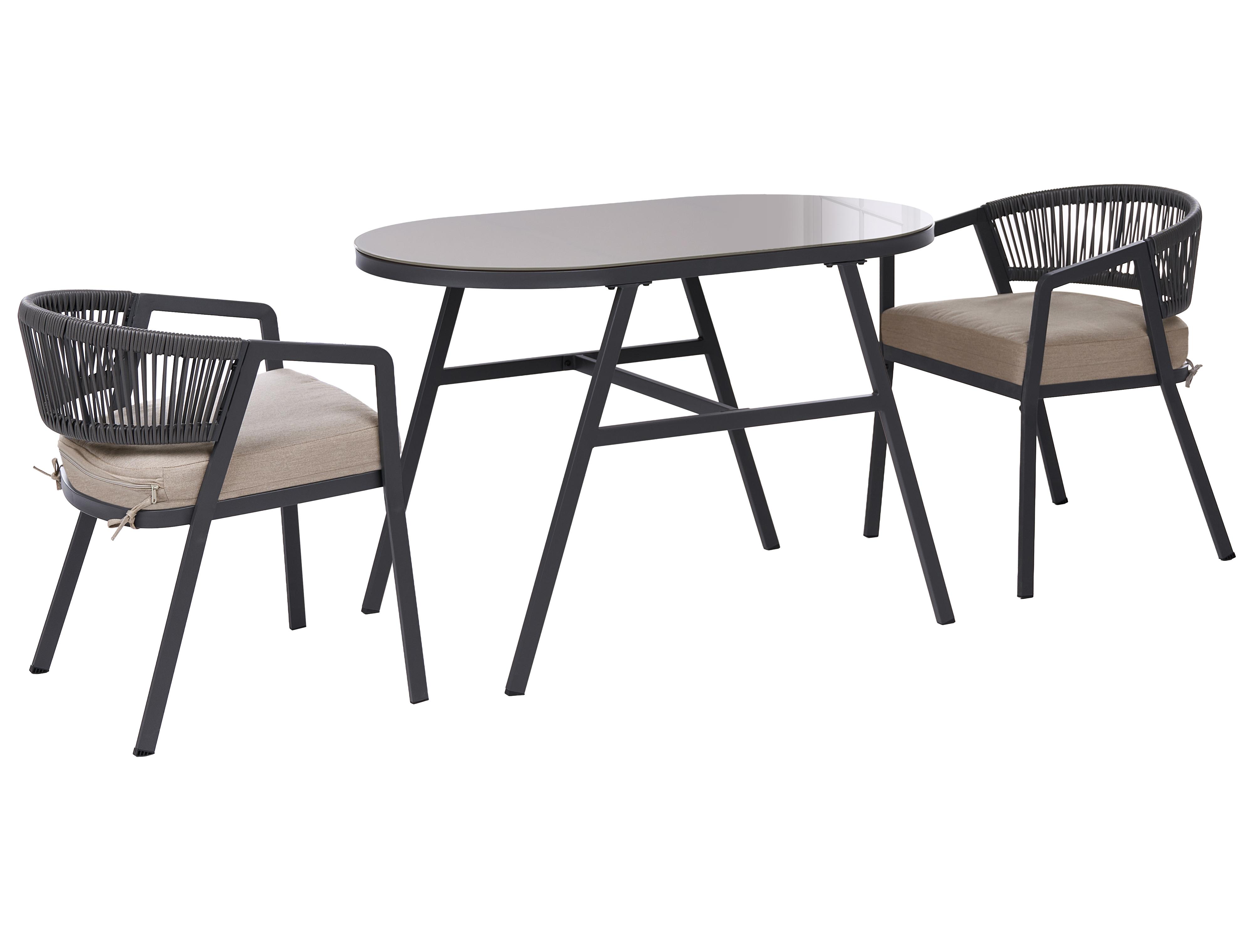Bistroset MUROS Metaal Grijs