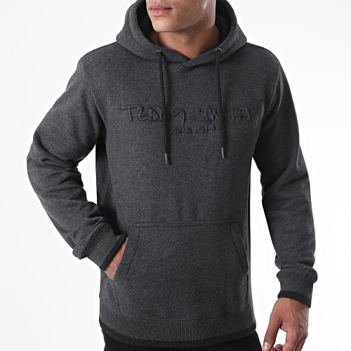 Sweat Capuche Class Gris Anthracite Chiné