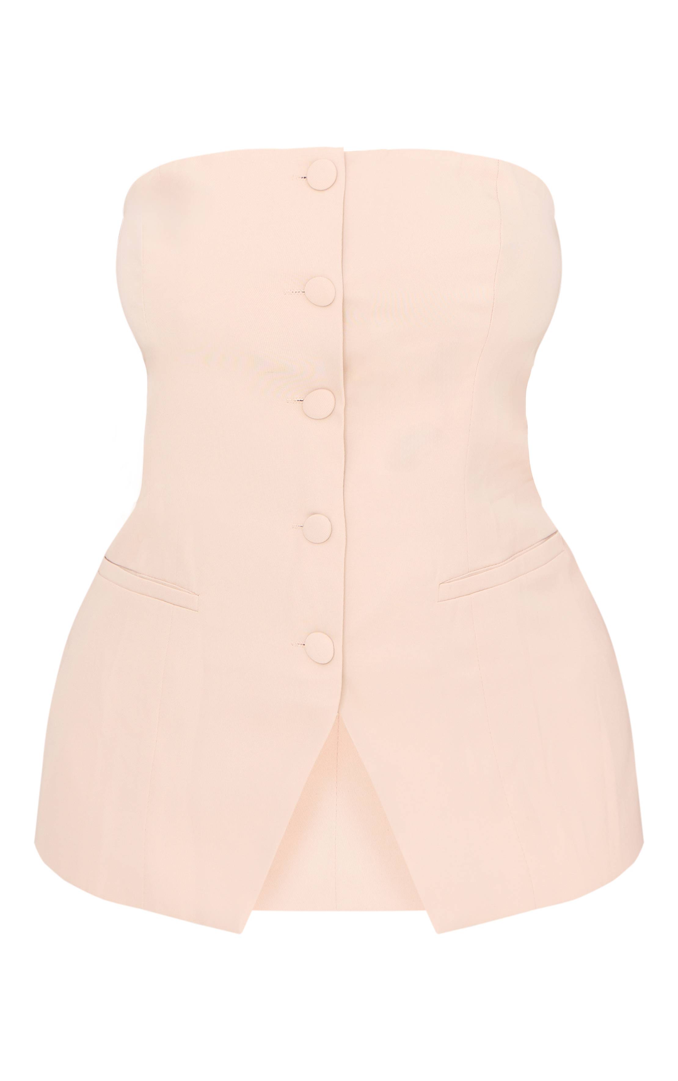 Gilet Bandeau Boutonné Grande Taille