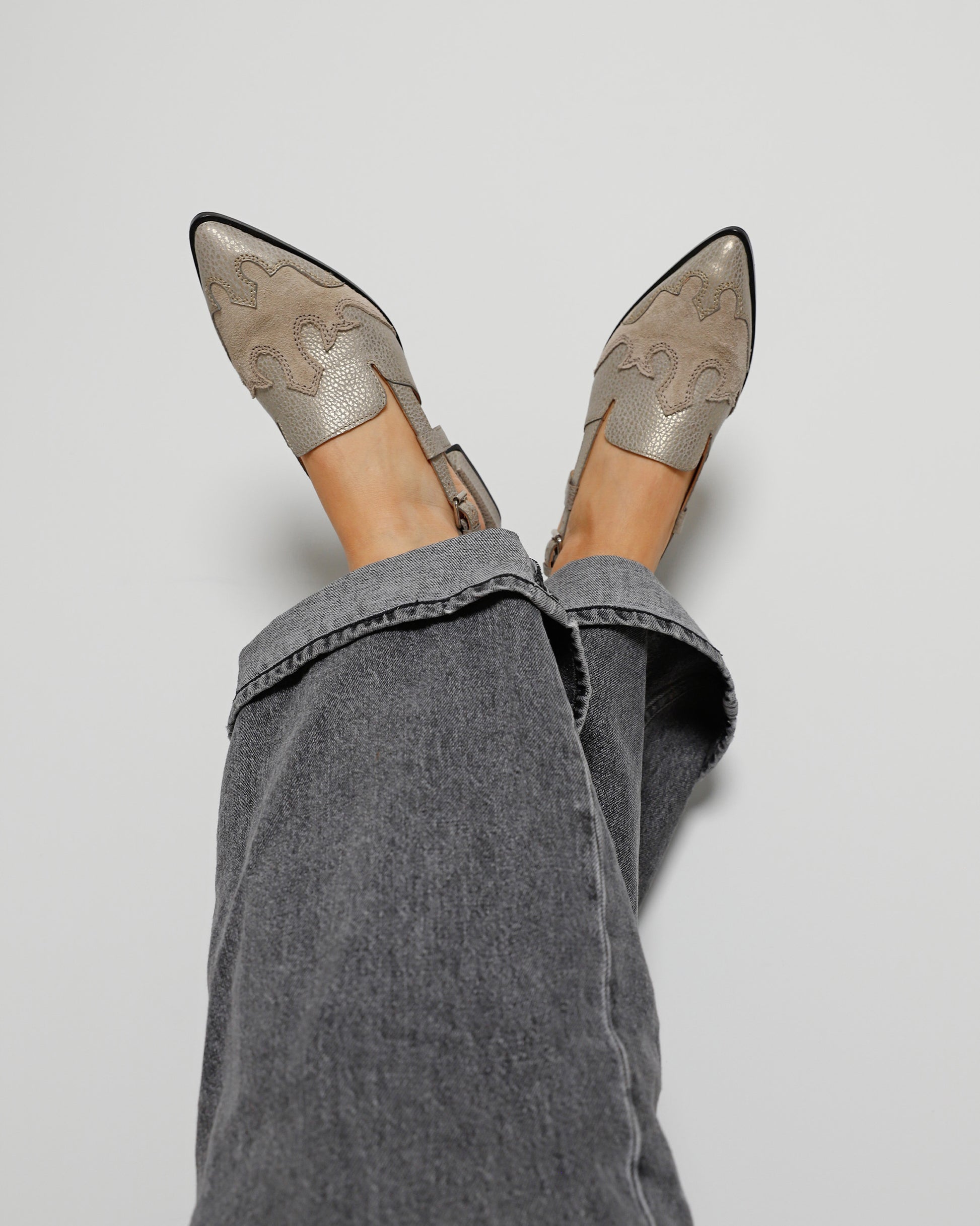 VIA VAI grijze slingbacks Jazz Vaienna