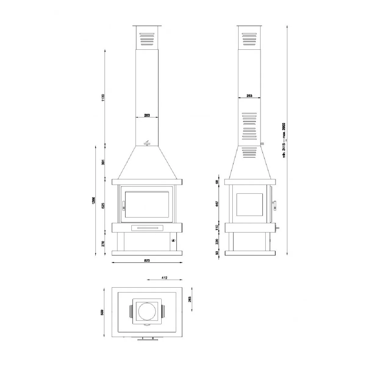 FM Biomasa Cheminée FMC C-104