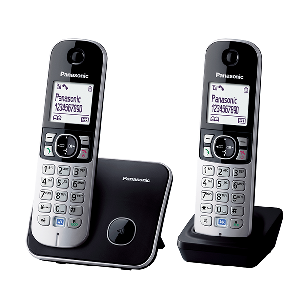 Panasonic KX-TG6812 DECT-telefoon Zwart Nummerherkenning