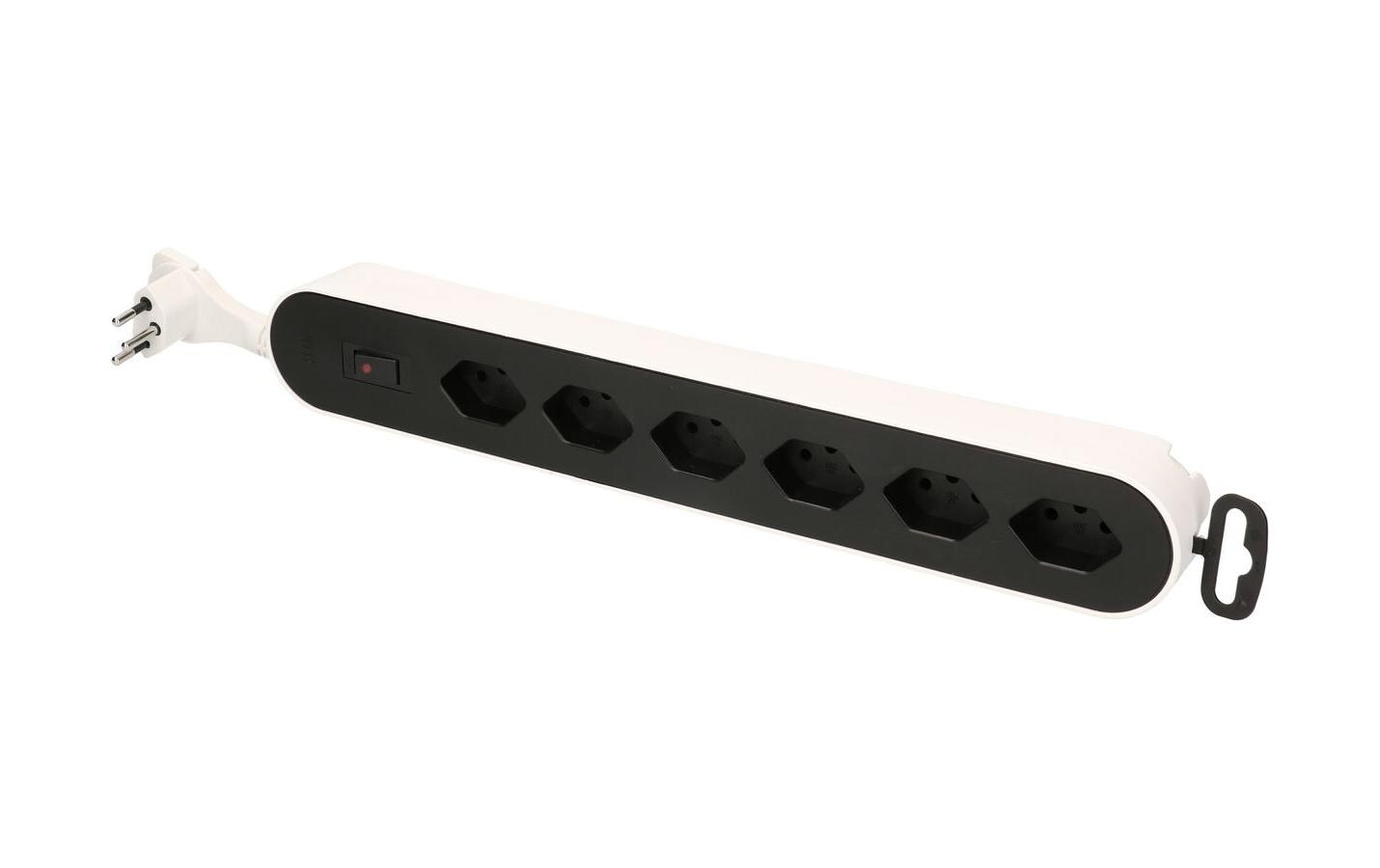 Steckdosenleiste Design Line 6x T13 weissSteckerleiste 6x T13 Design-Line