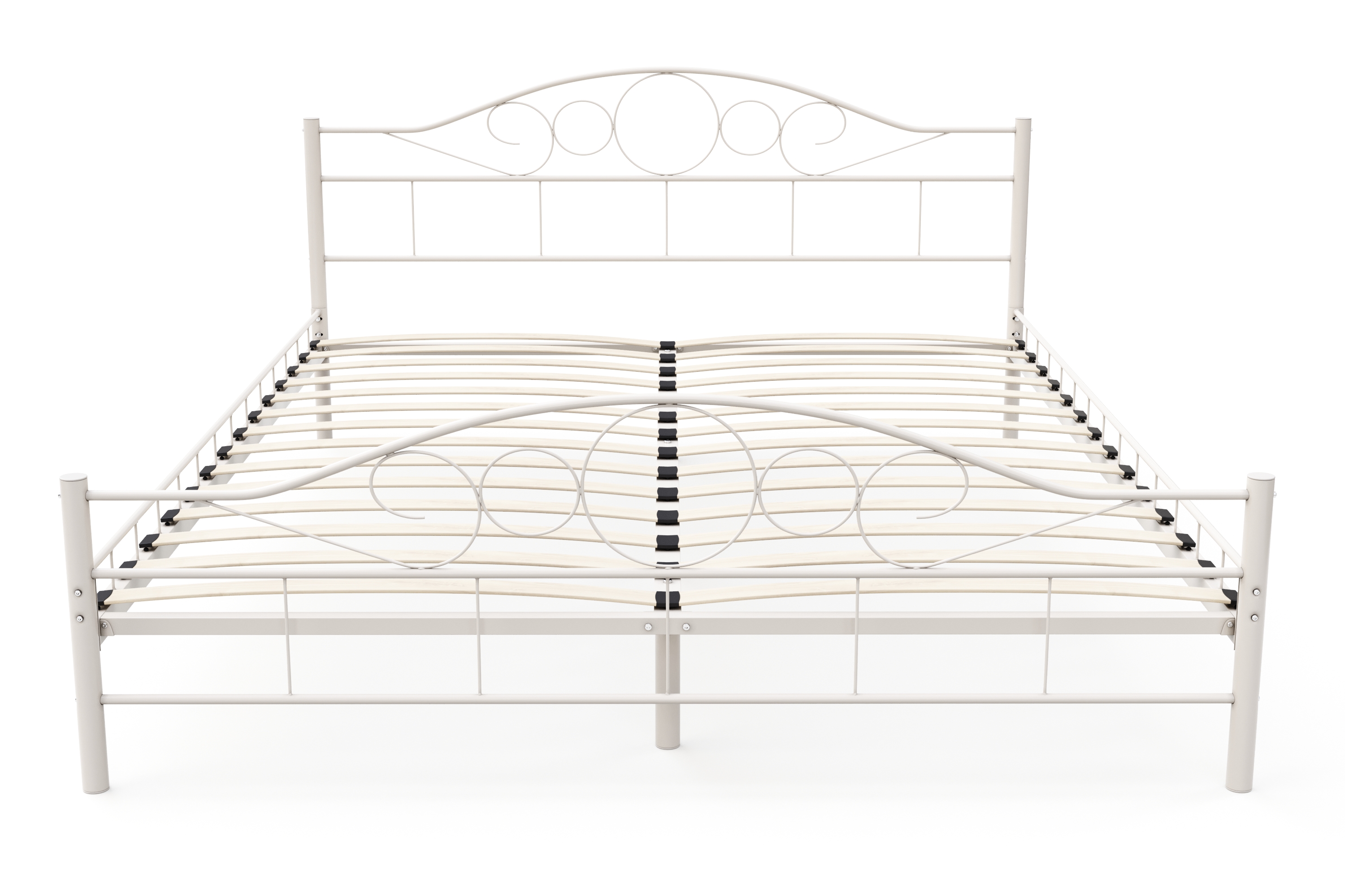 Metallbett AURELIE 160 x 200 cm weiss