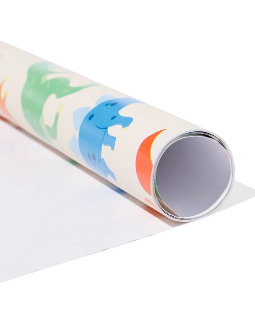 papier cadeau 200x70 dinosaure