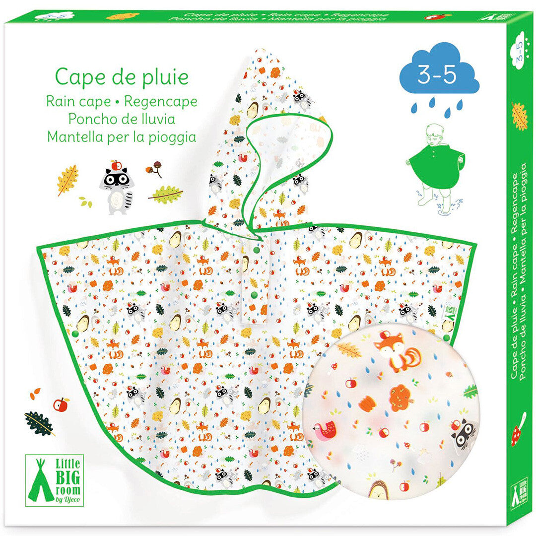 Djeco regencape bosvrienden - 3-5 jaar