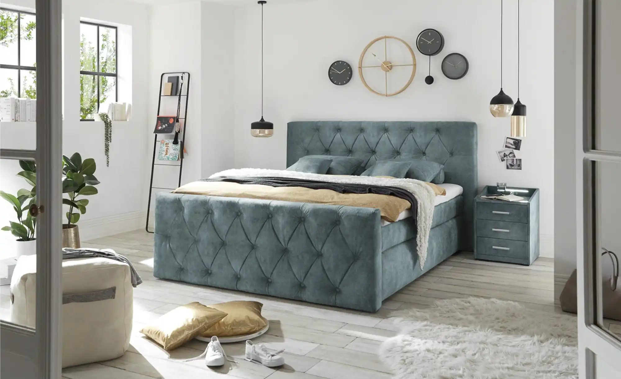 uno Boxspringbett mit Bettkasten Hadley