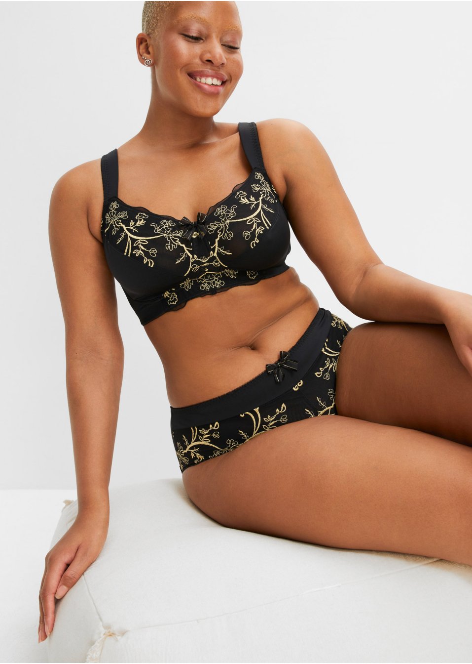 Soutien-gorge sans armatures avec polyamide recyclé