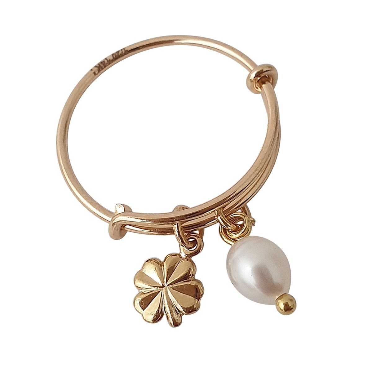Bague trèfle Sage femme doré