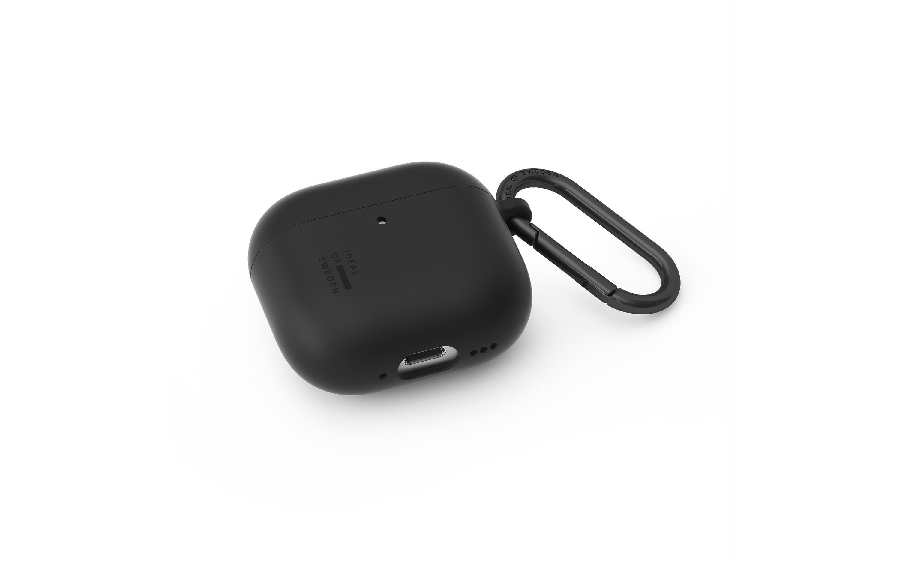 Transportcase Silicone AirPods SchwarzAirPodcase mit Haken zur Befestigung (4Gen)