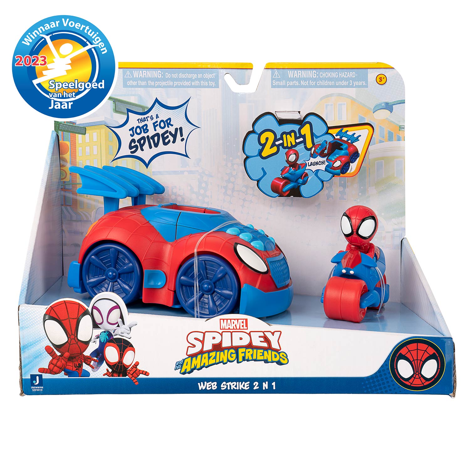 Marvel Spidey Amazing Friends Stealth Strike Voertuig 2in1
