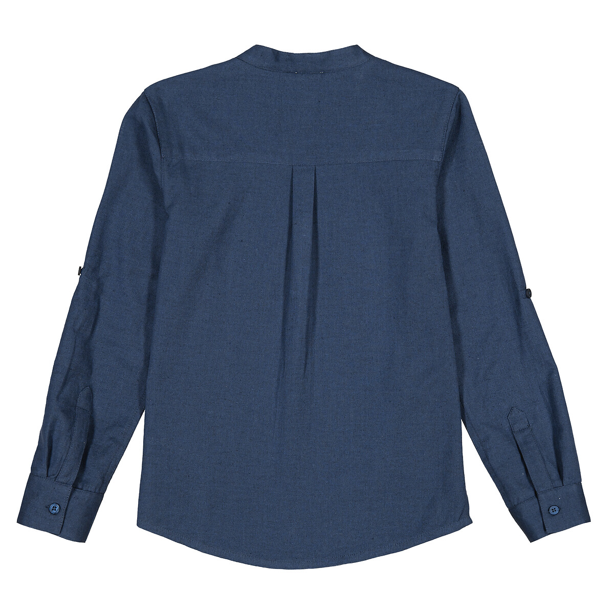 COLEÇÃO LA REDOUTE<br>Camisa com gola atum em algodão e linho