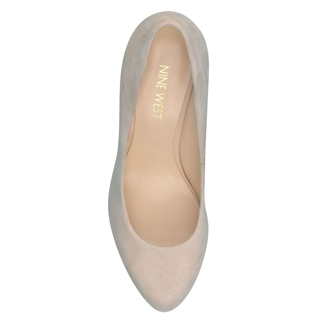 Nine West Escarpins en Velours de Cuir Kristal beiges - Talon 9 cm
