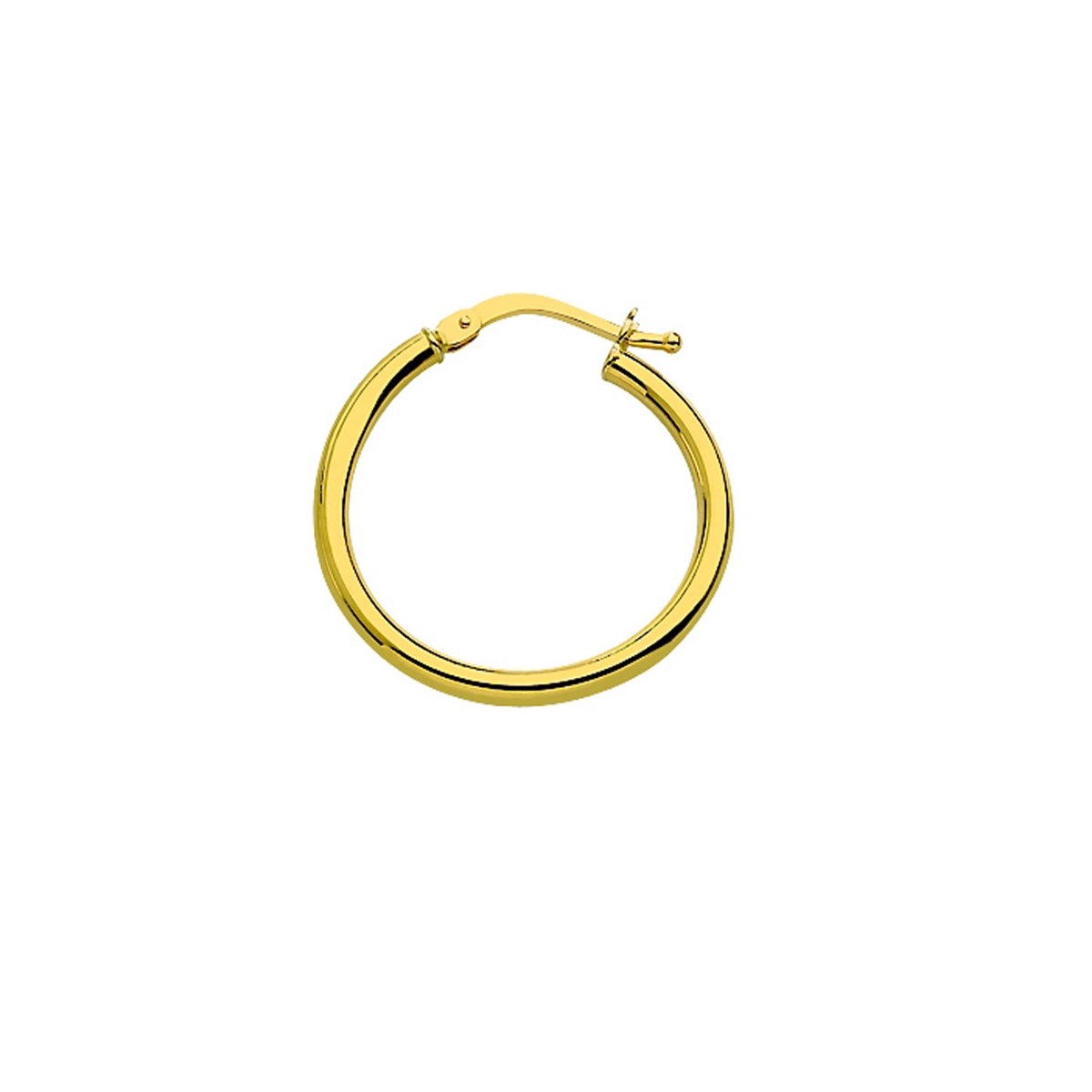 Boucles d'oreilles créoles or jaune 18 carats 20 mm