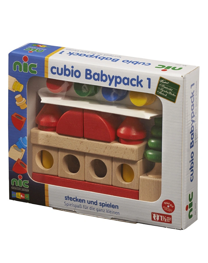 Steckspiel CUBIO BABYPACK 1 20-teilig aus Holz