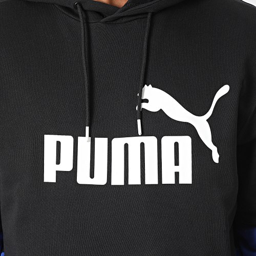 Sweat Capuche 673325 Noir Bleu