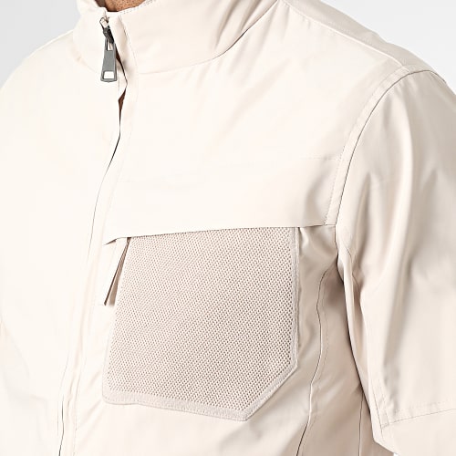 Ensemble Veste Zippée Et Pantalon Cargo Beige
