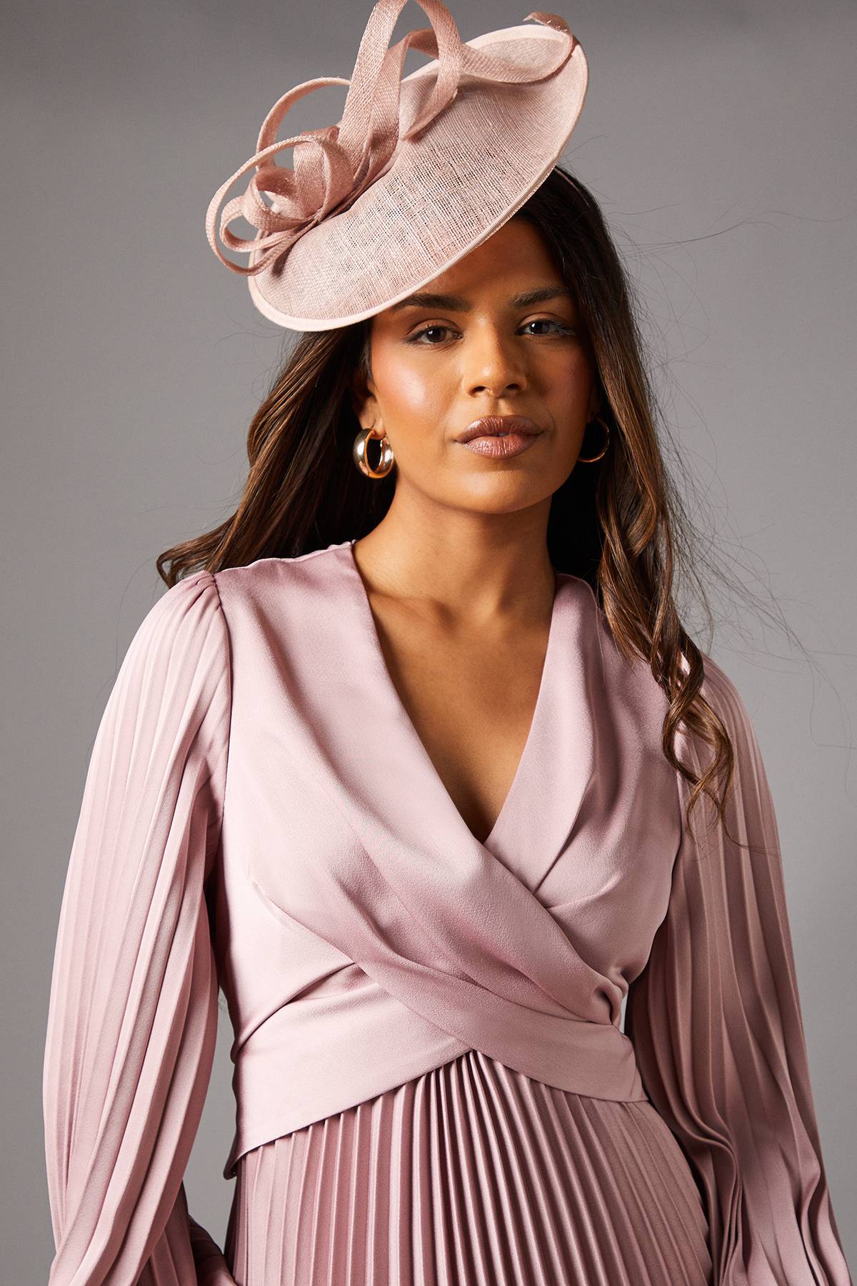 Coast Robe Midi à Jupe Plissée Petite