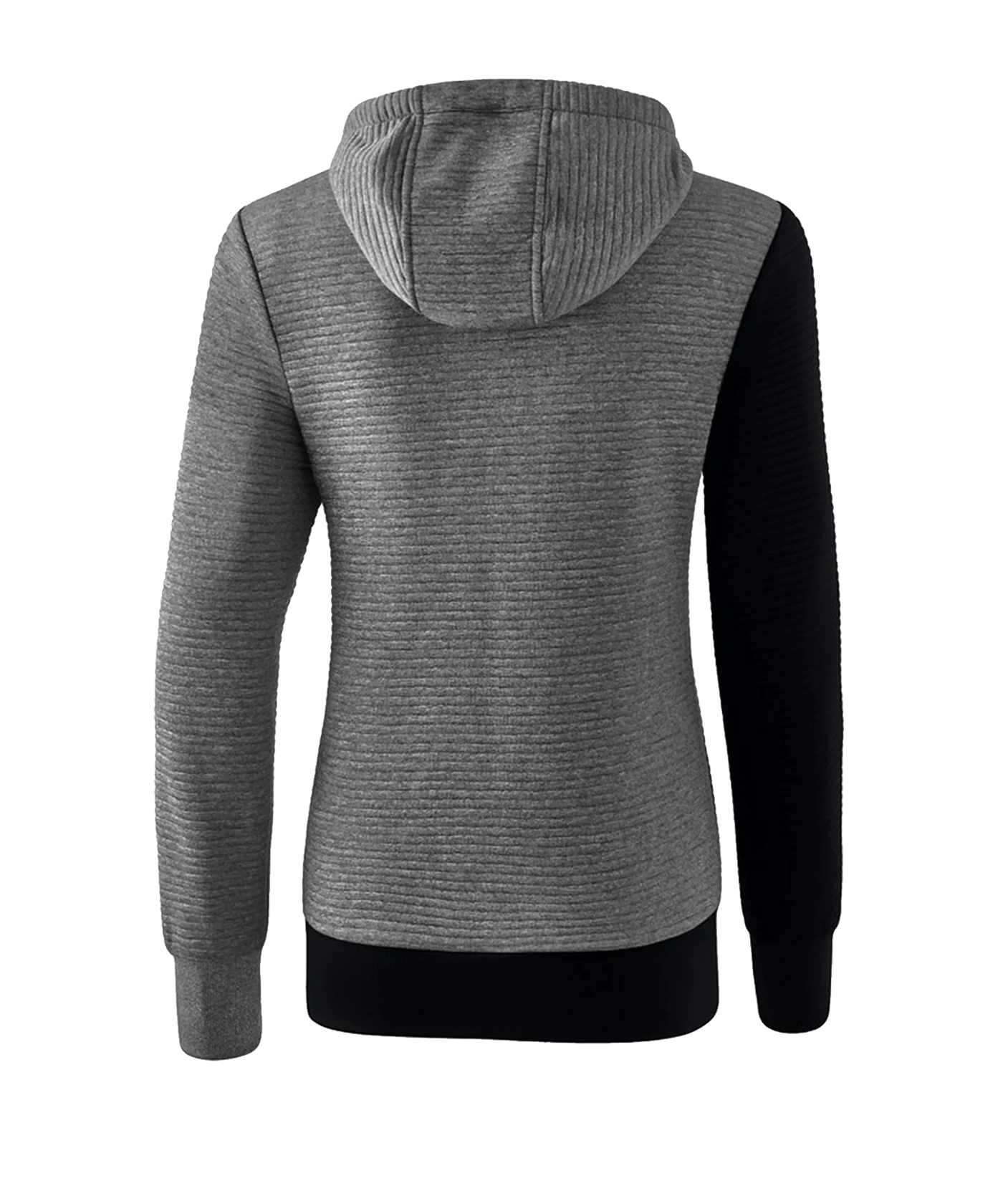 Erima 5-C Trainingsjacke Kapuze Damen Schwarz Grau