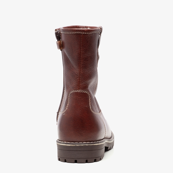 Hush Puppies gevoerde leren jongens boots bruin