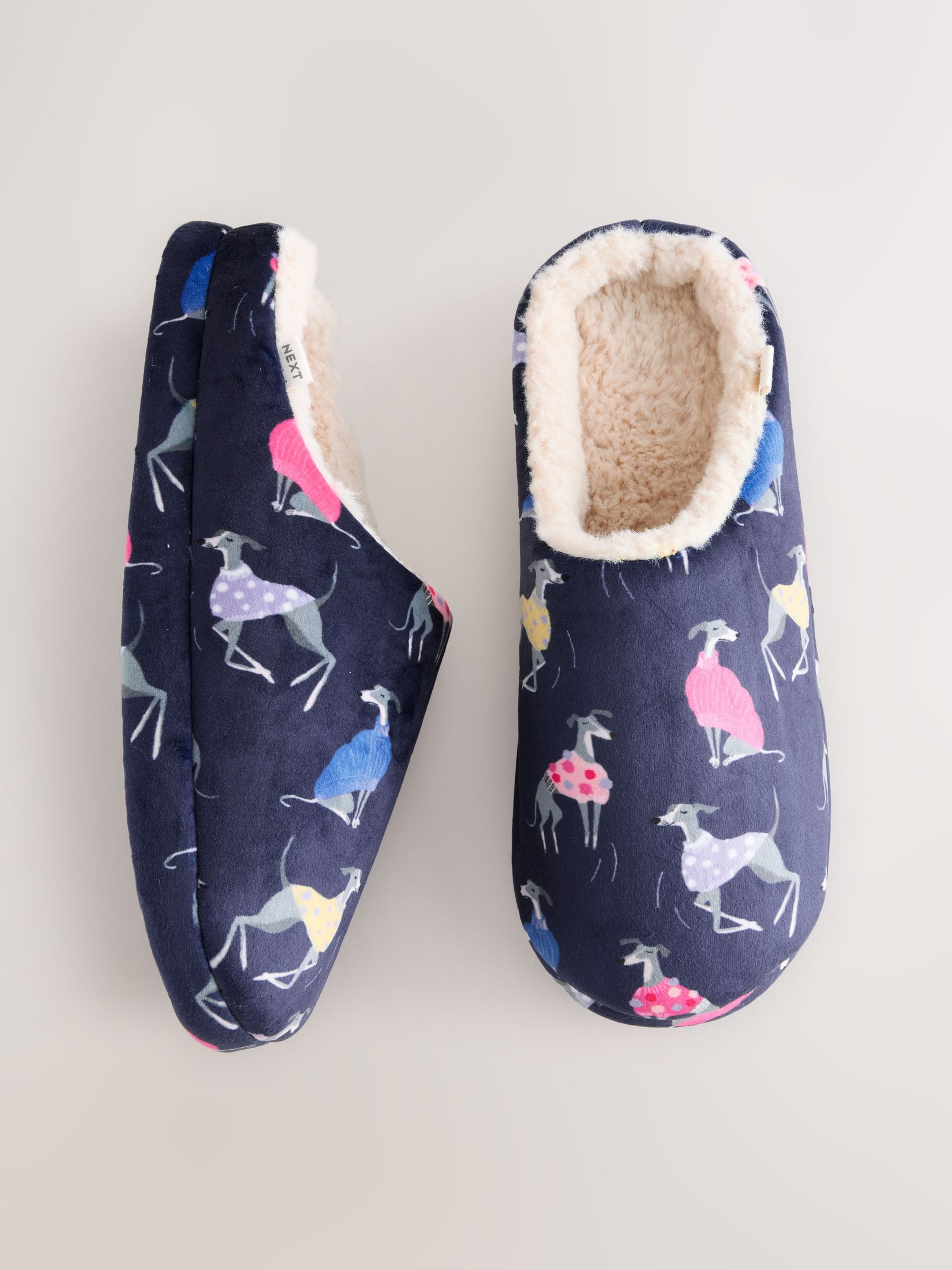 Navy Whippet - Pantoffelmuiltjes