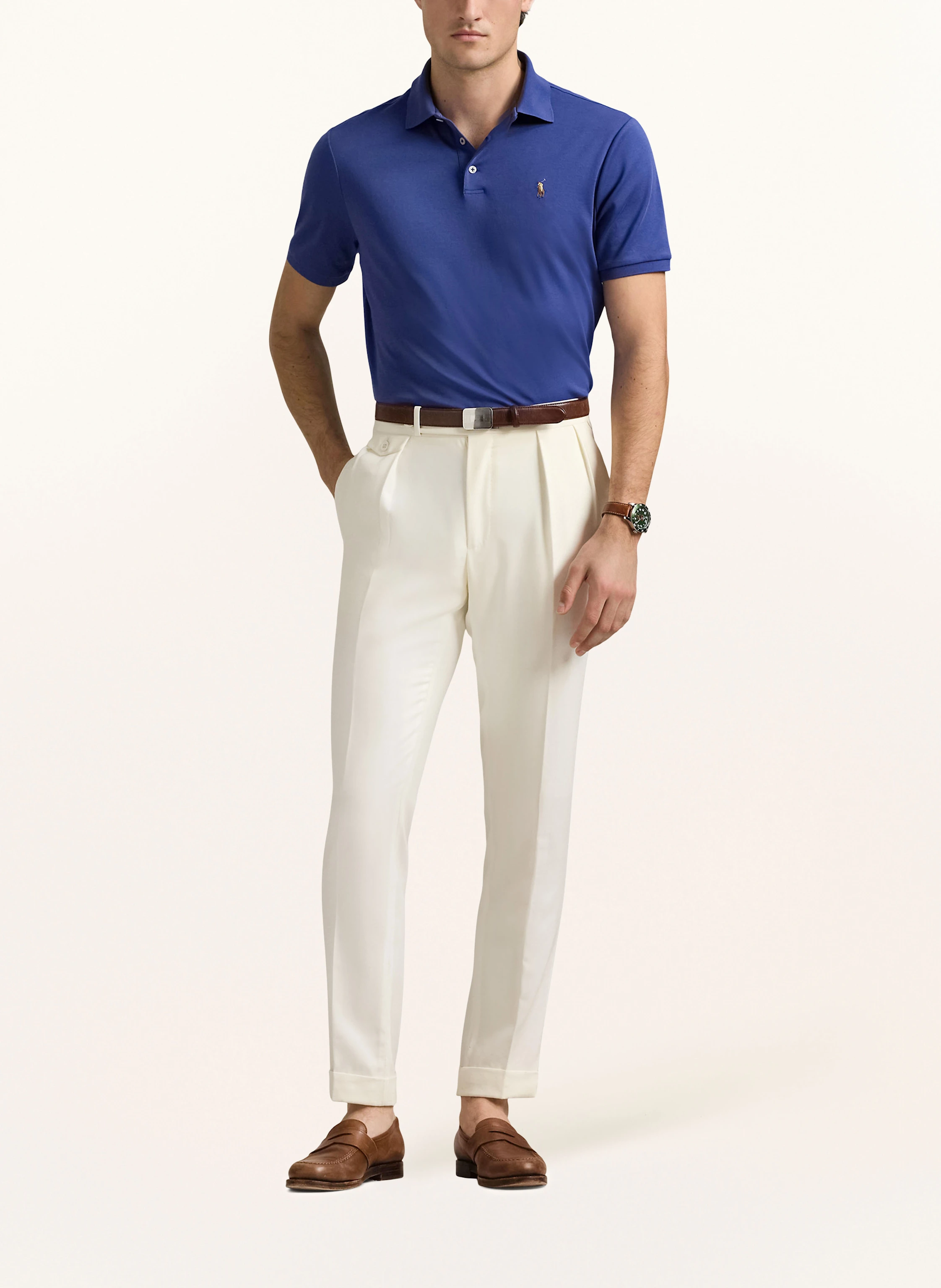 POLO RALPH LAUREN Jersey-Poloshirt Custom Slim Fit
