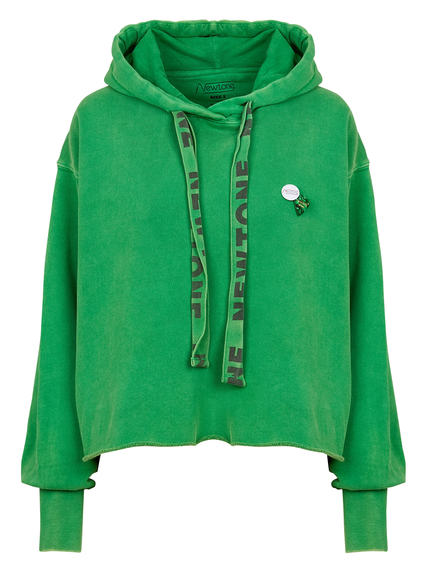 BLOOMER BLEED - Sweat ample à capuche sérigraphié en coton mélangé | Vert